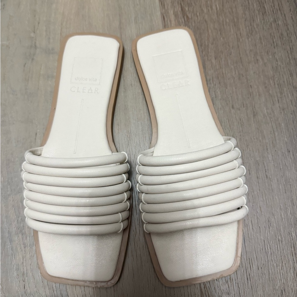 dolce vita White Women's Slide Sandals